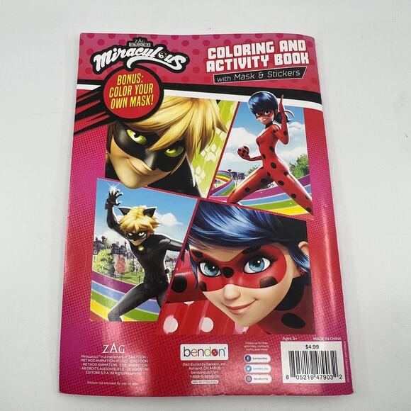 MIRACULOUS - COLORING & ACTIVITY BOOK With Mask and Stickers - Picture 6 of 6